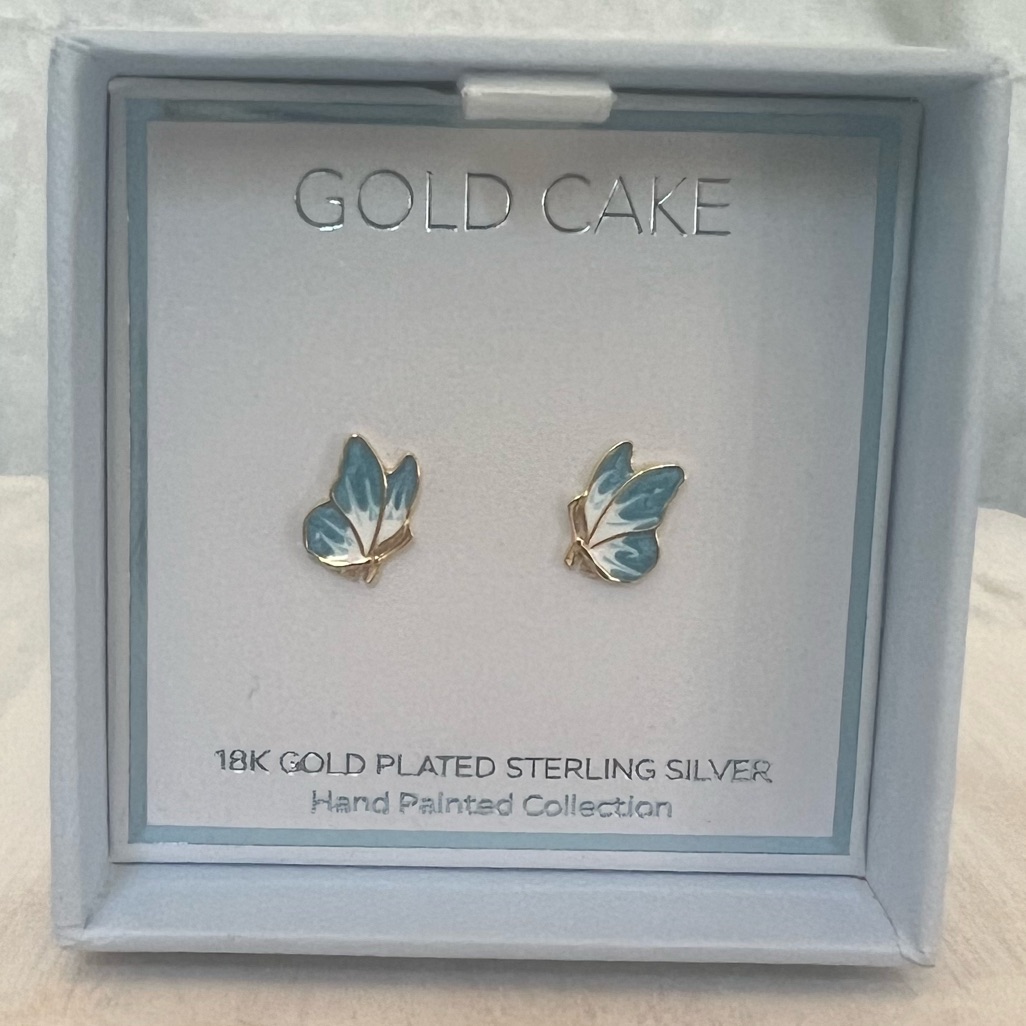 Gold Cake Butterfly Earrings 30$